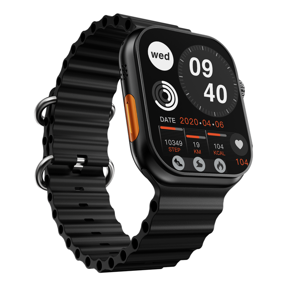 Fire-Boltt DAPPER | 2.1" AMOLED Display | BT Calling - Black