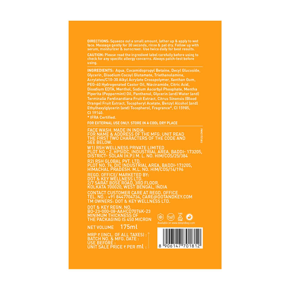 Dot & Key VITAMIN C + E Super Bright Gel Face Wash