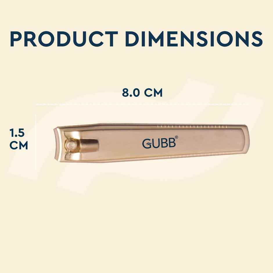 GUBB Nail Clipper Gold (Carbon Steel 1.7 mm)