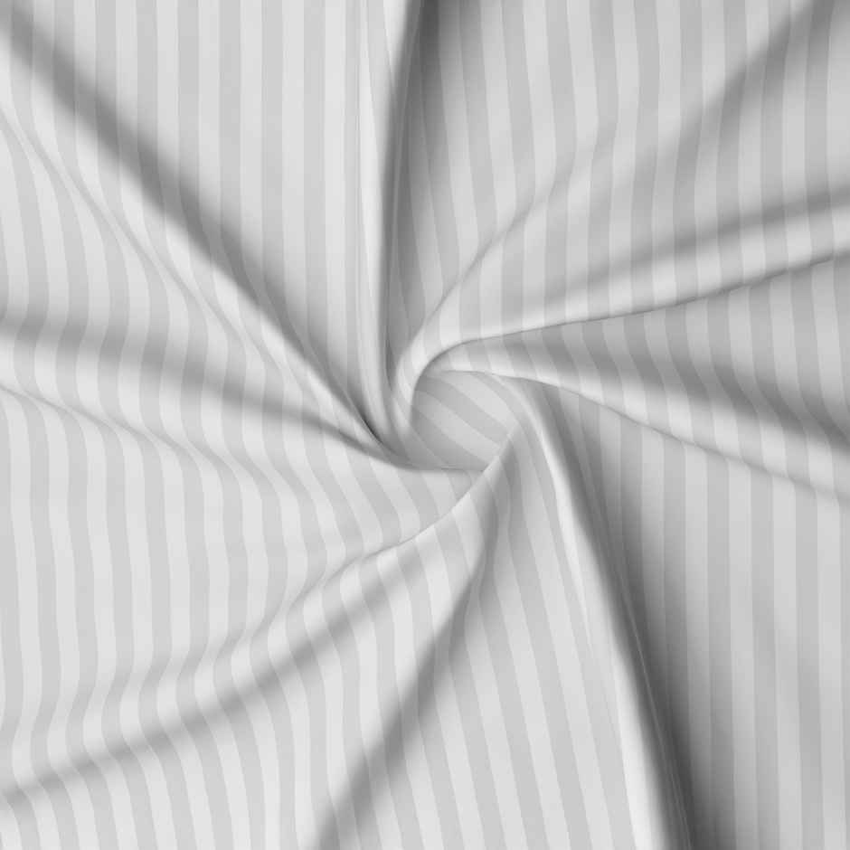 Homeharmony Plain White Lining Double Bed Bedsheet with 2 Pillow Covers (220x250 cm)