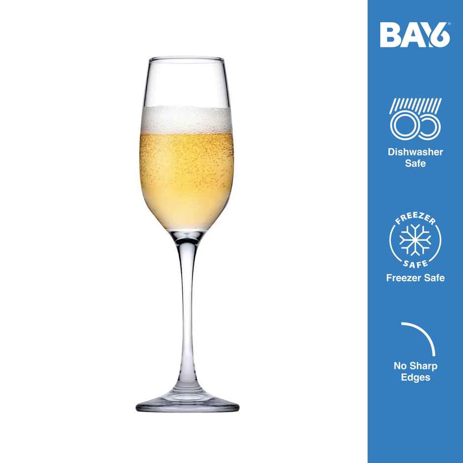 BAY6 Imported Champagne Glass Set- 200 ml -(2pc)