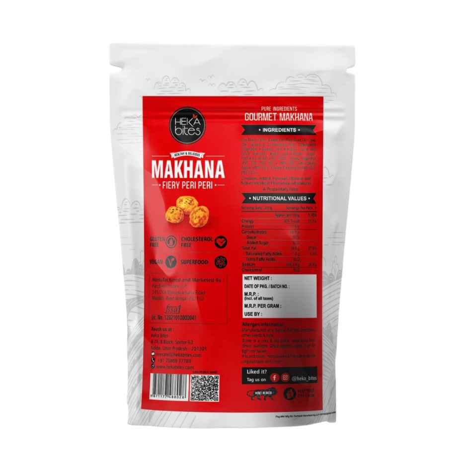 Heka Bites Roasted Makhana Fiery Peri Peri