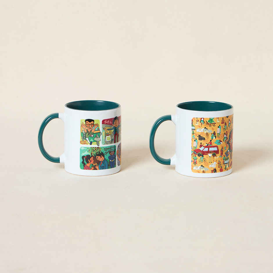 Chumbak Mad about India Mugs, Gift Set