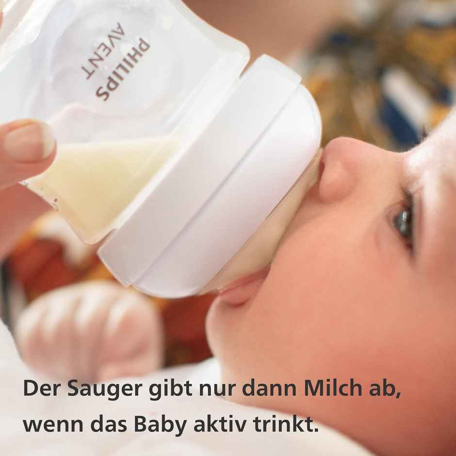 Philips Avent Natural Baby Feeding Bottle | 0m+| 125ml| Pack of 2 | SCY900/02