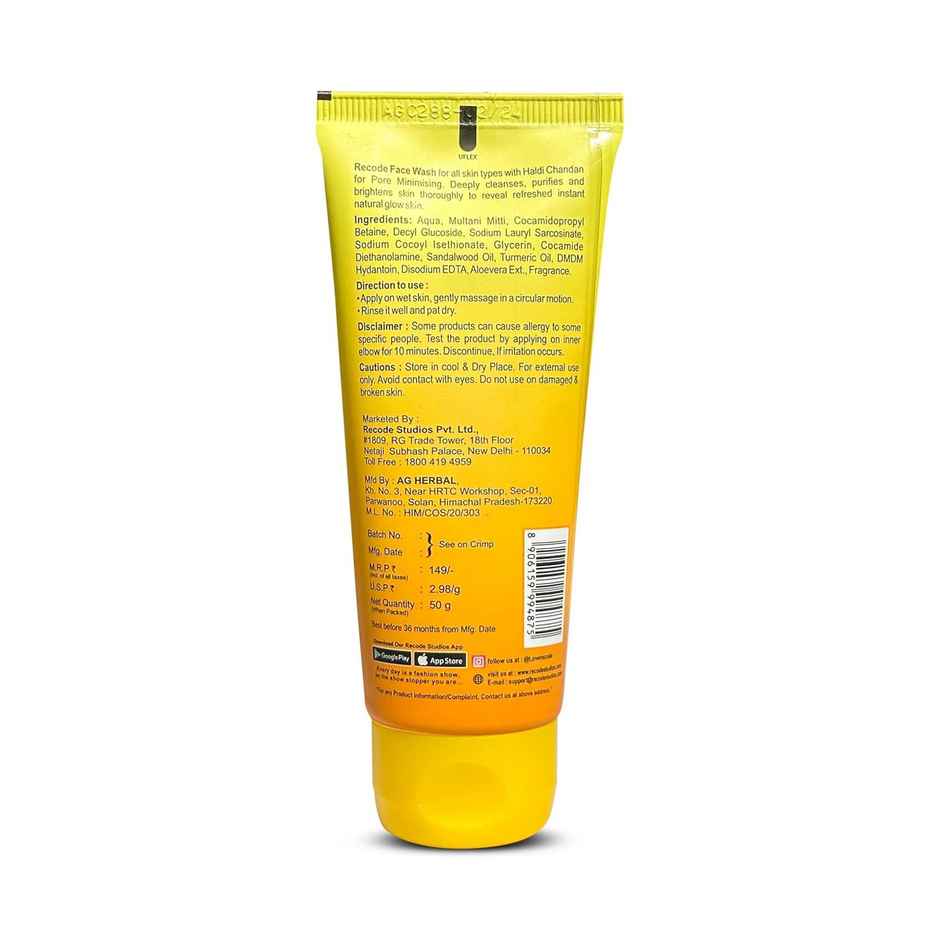 Recode Haldi Chandan Face Wash with Glycerin Extract