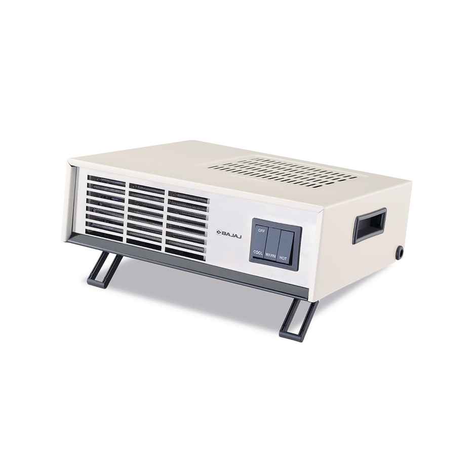 Bajaj Blow Hot Portable Room Heater,2 Heat Settings-1000 Watt/ 2000 Watt|White