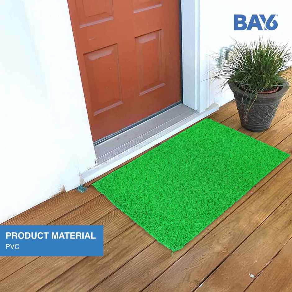 BAY6 PVC Anti-Skid Outdoor Mat - Green 35 x 60 cm