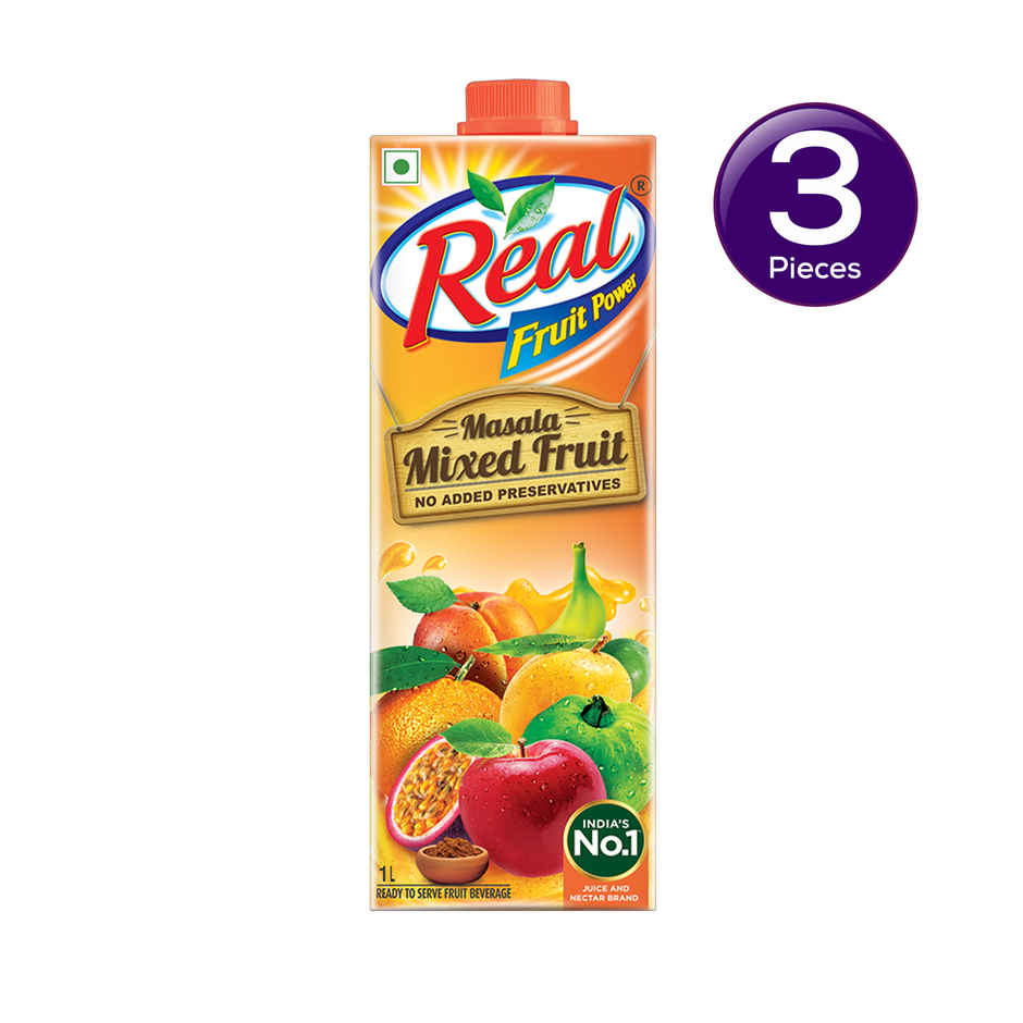 Dabur Real Fruit Power Masala Mixed Fruit Juice Combo