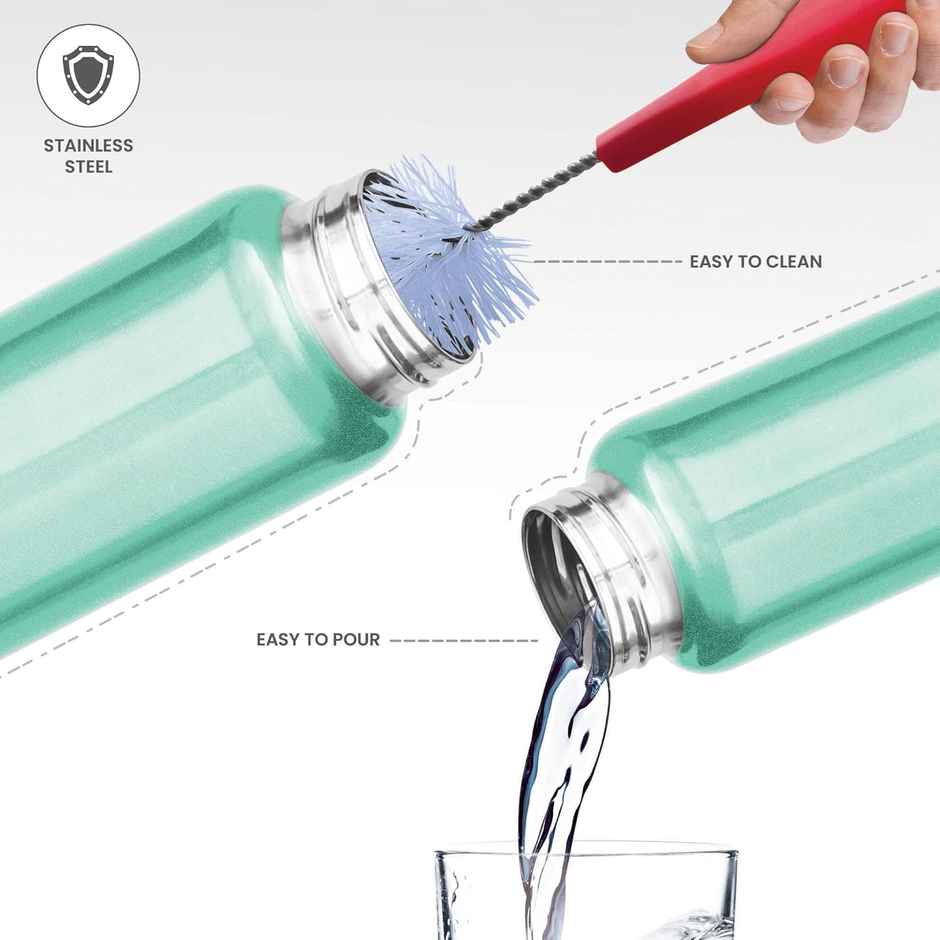 Milton Aqua 1000 Stainless Steel Water Bottle | 950 ml | Light Green