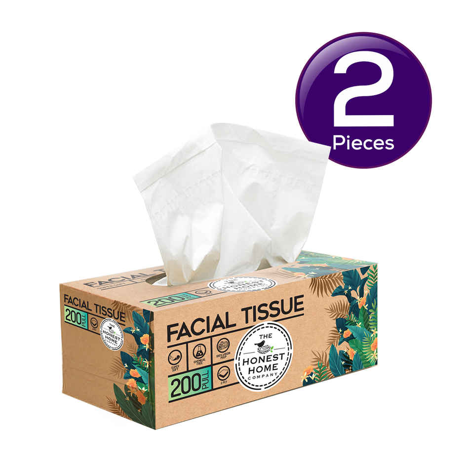 The Honest Home Company Facial Tissue Box - 200 Pulls Combo