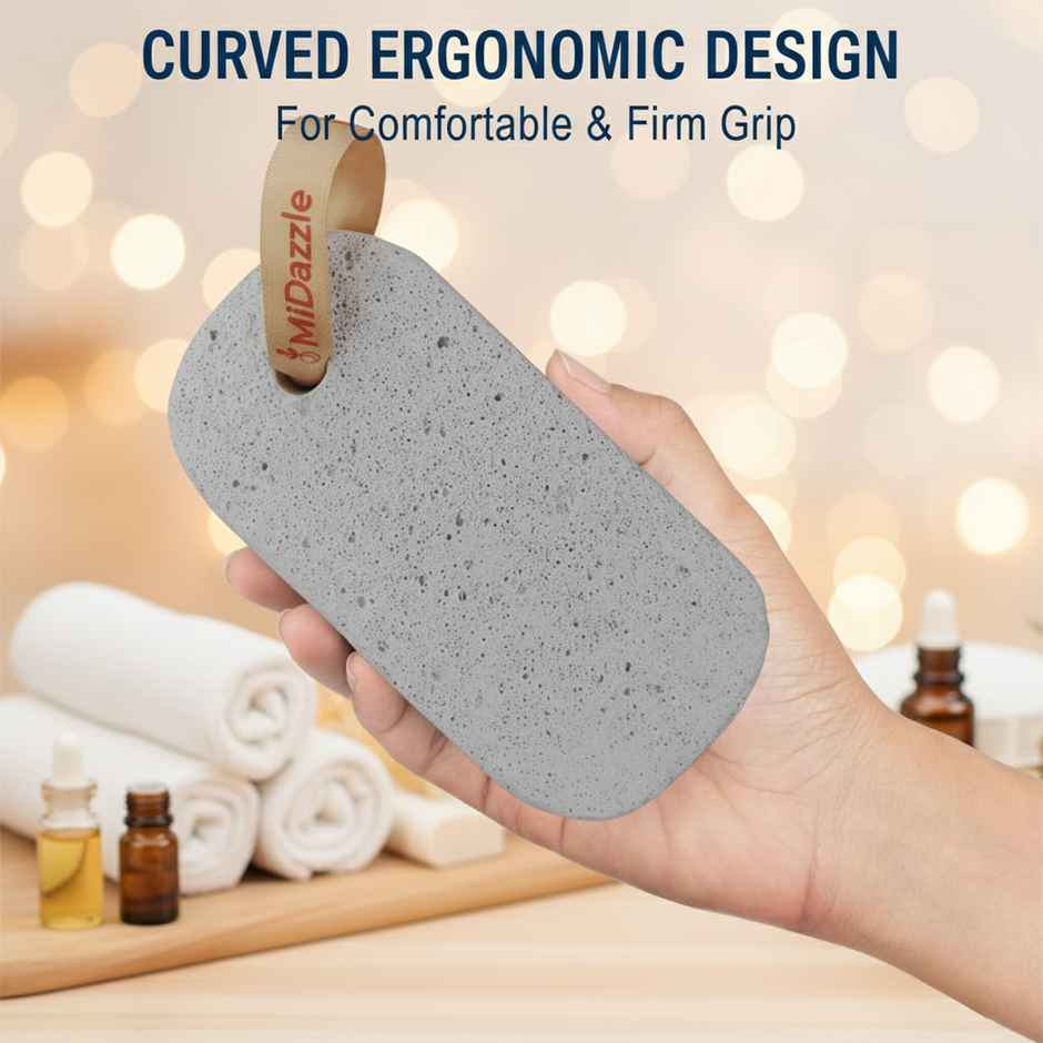 Midazzle Capsule Shaped Pumice Stone | Medium | MIPS5101