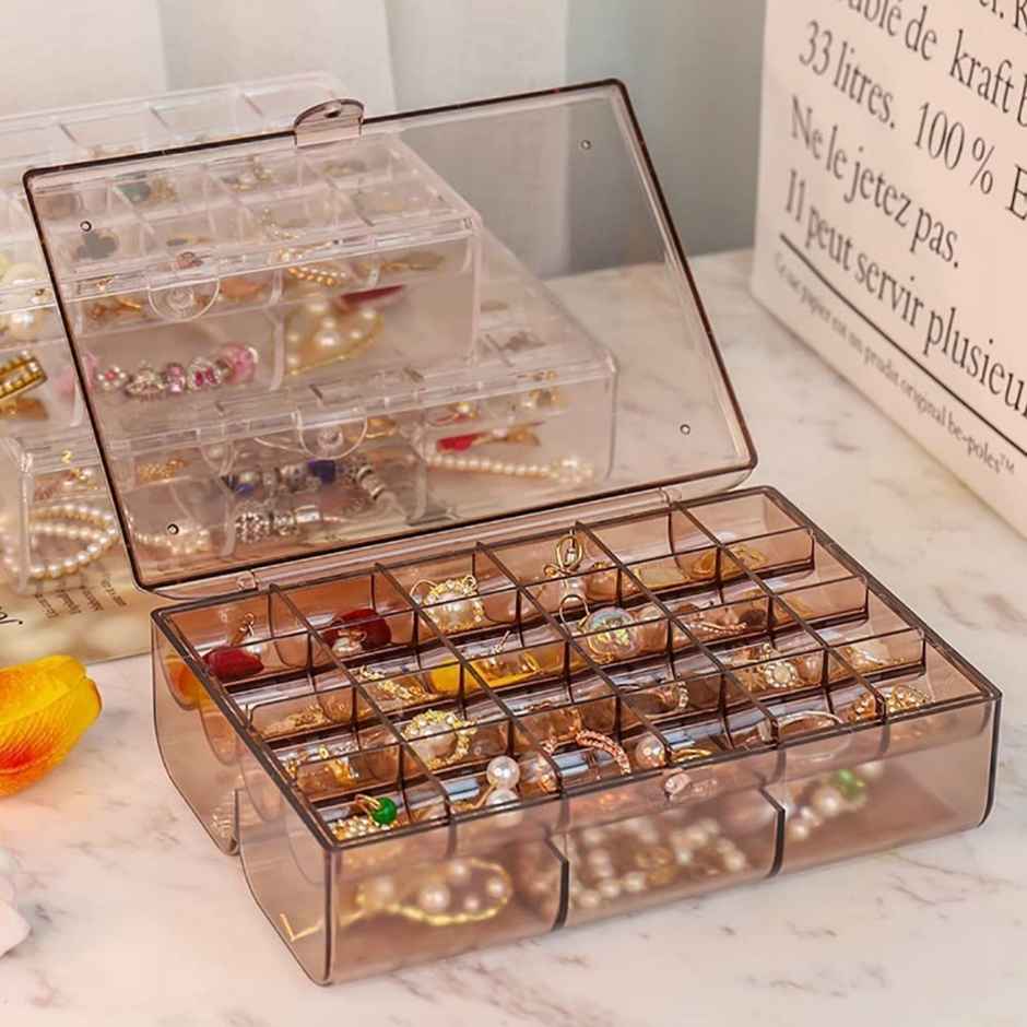 ReeQ Acrylic 2 Layer Jewellery Organizer - Buy at ₹499 Online | Instant ...