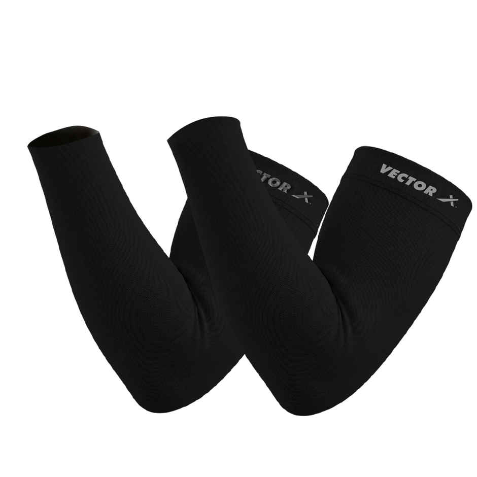 Vector X CSA 005 Seamless Arm Sleeve Without Thumb Loop | Black