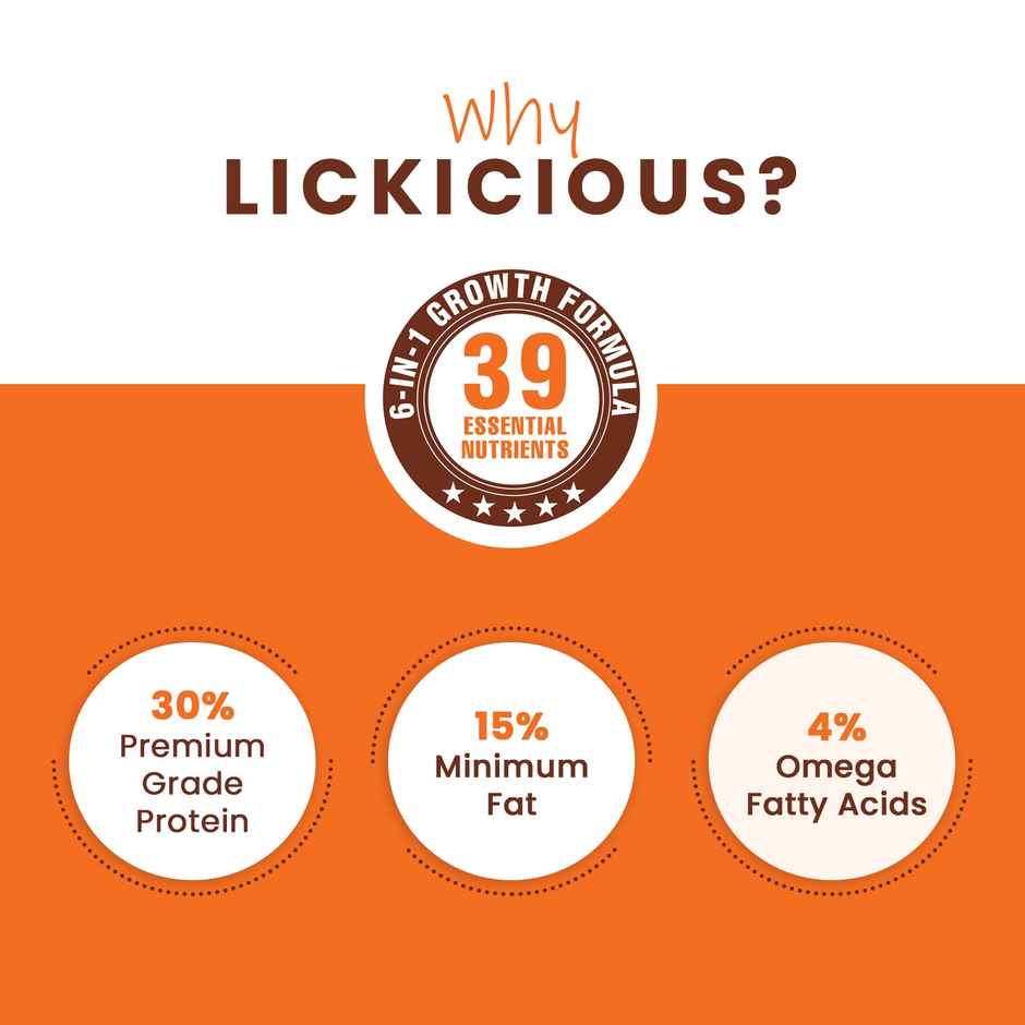 LICKICIOUS Puppy Chicken - Egg & Milk | Dry Dog FOOD