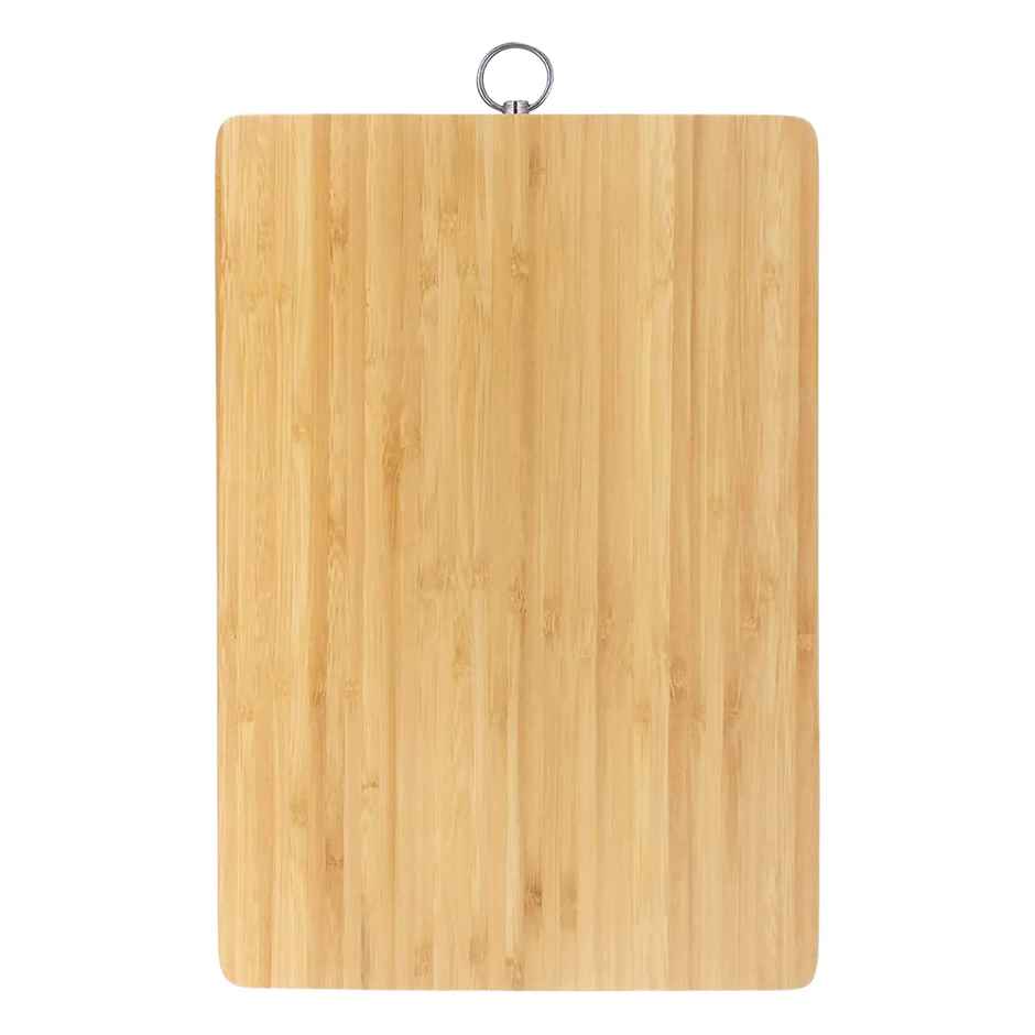 Kuber Industries Medium Size Bamboo Cutting Board | Knife-Friendly Chopping Board for Veg | Fruits