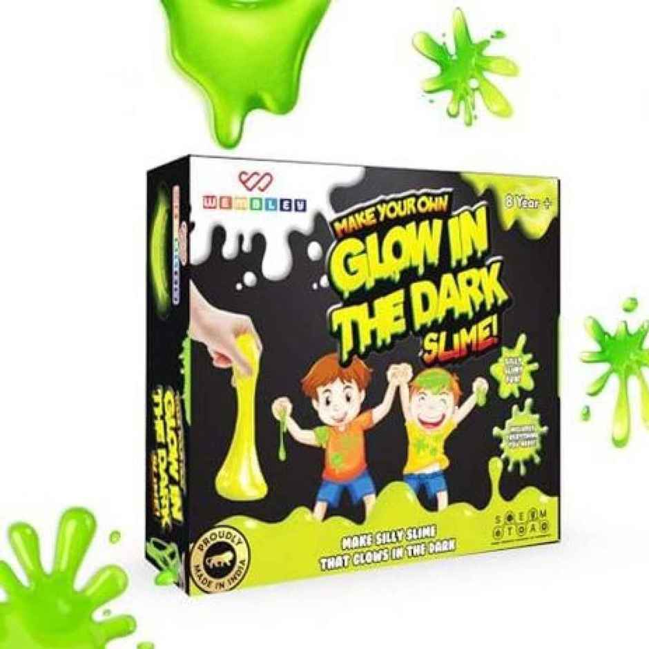 Wembley Slime Kit - Glow In The Dark Diy Slime Maker Set For Kids Craft Activity Kit