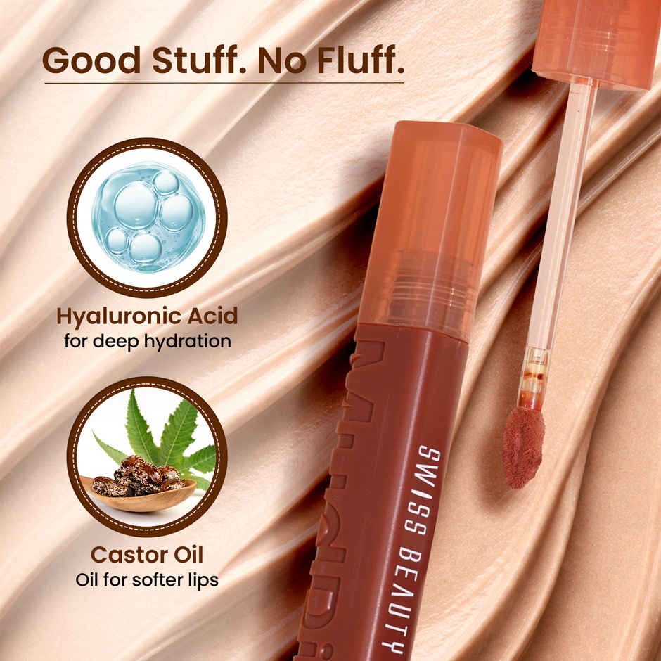 Swiss Beauty MudPie Lipstick With Velvet Matte Finish - 16 Red