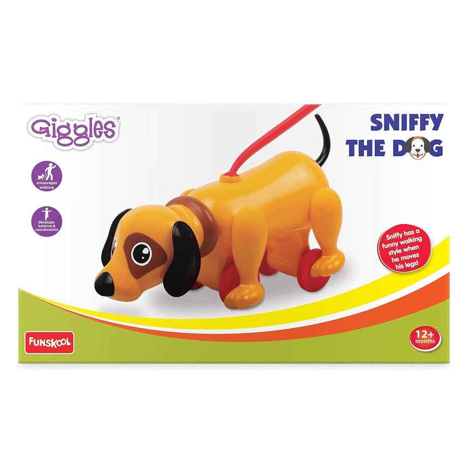 Giggles Funskool Sniffy The Dog Pull Along Toy