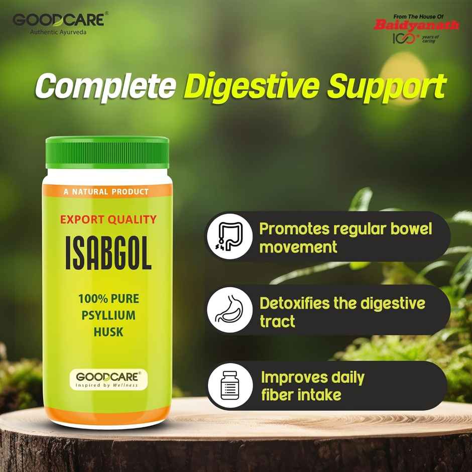 Goodcare Isabgol Psyllium Husk Regularizes Bowel Movement For Constipation Pack Of 2