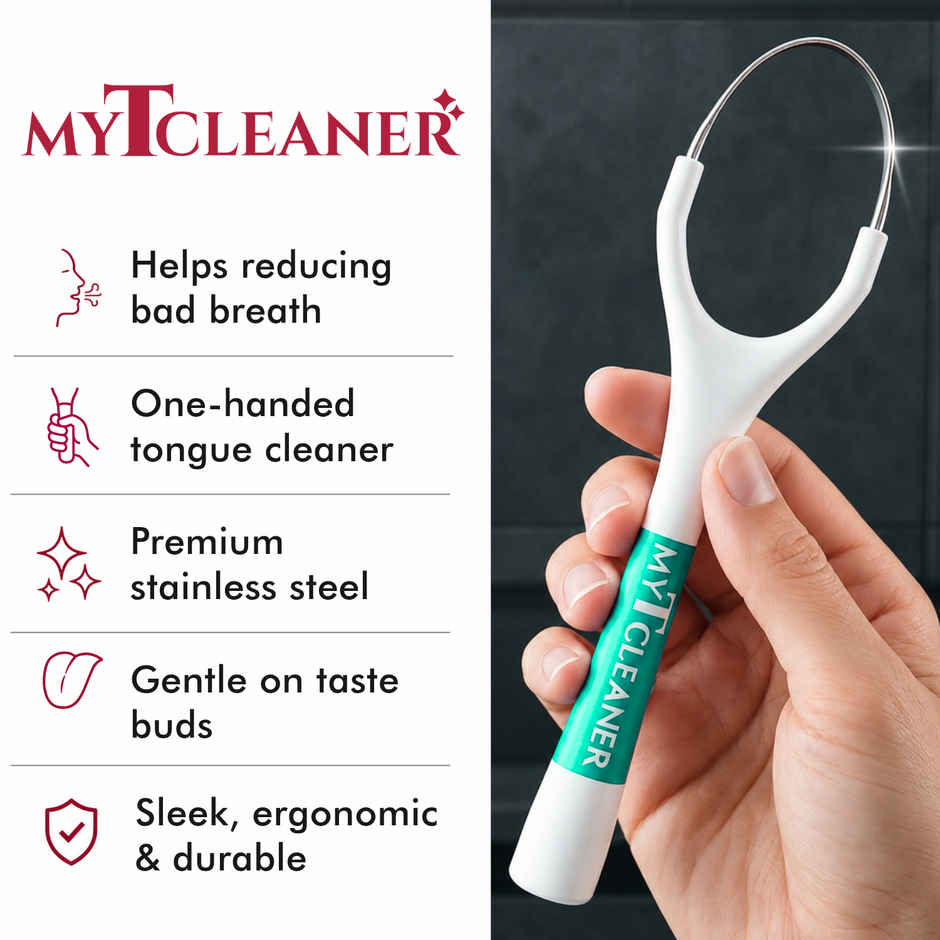 My Orl-Care Single Handed Premium Stainless Steel Tongue Cleaner