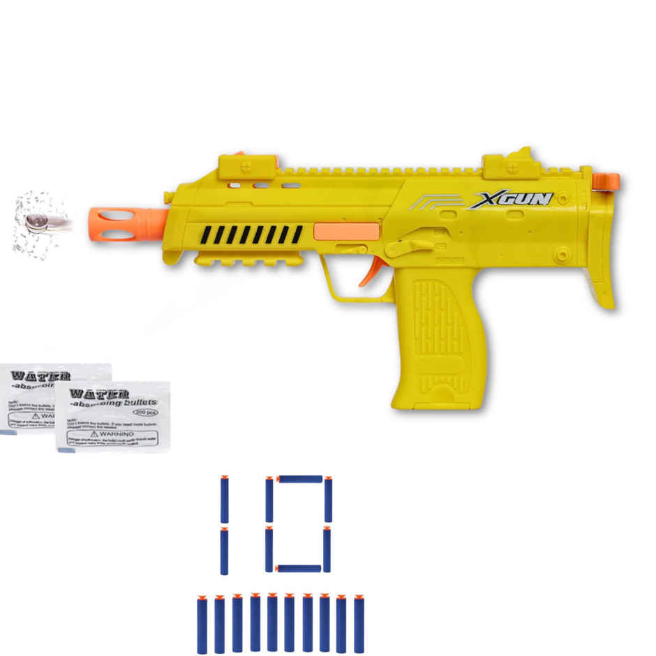 Toy Cloud 2 in 1 X Shot Blaster Pistol Toy Gun with Jelly Shots with 10 Soft Foam Dart Bullets