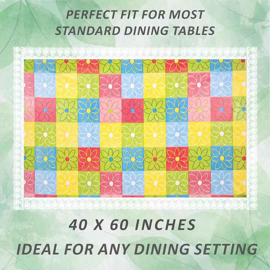 Kuber Industries Table cloth|Center Table cover|Round Table Cover|Table Cover 4 Seater|Multicolour