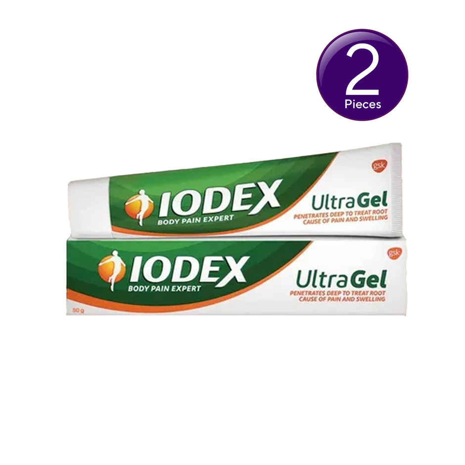 Iodex Ultragel Pain Relief Gel 50gm tube Combo