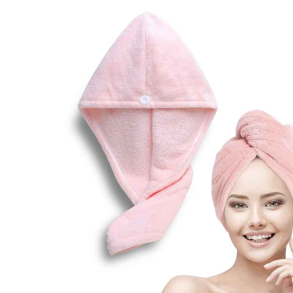 Bronson Professional Hair Wrapper Towel for Quick Hair Drying With Microfiber Multicolor