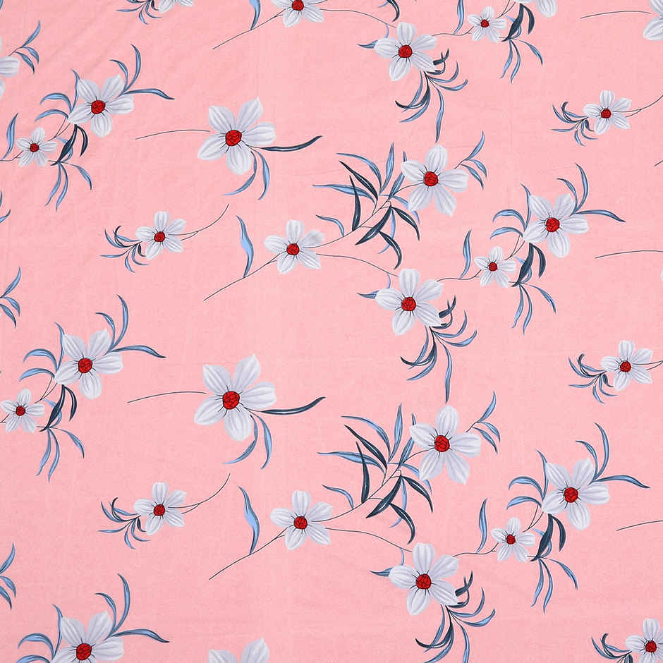 Status Cotton Feel Double Bedsheet 230 Cm x 210 Cm - Dsn-4