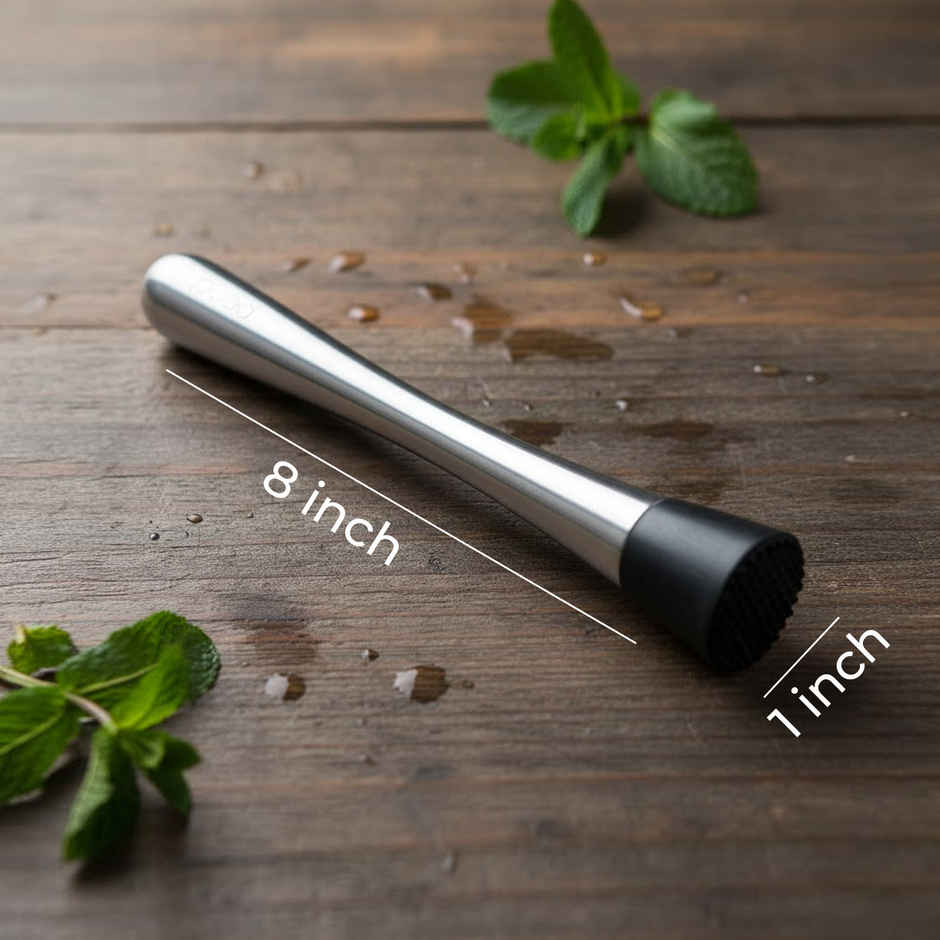 Perch Stainless Steel Cocktail Muddler Drink Mixing Tool