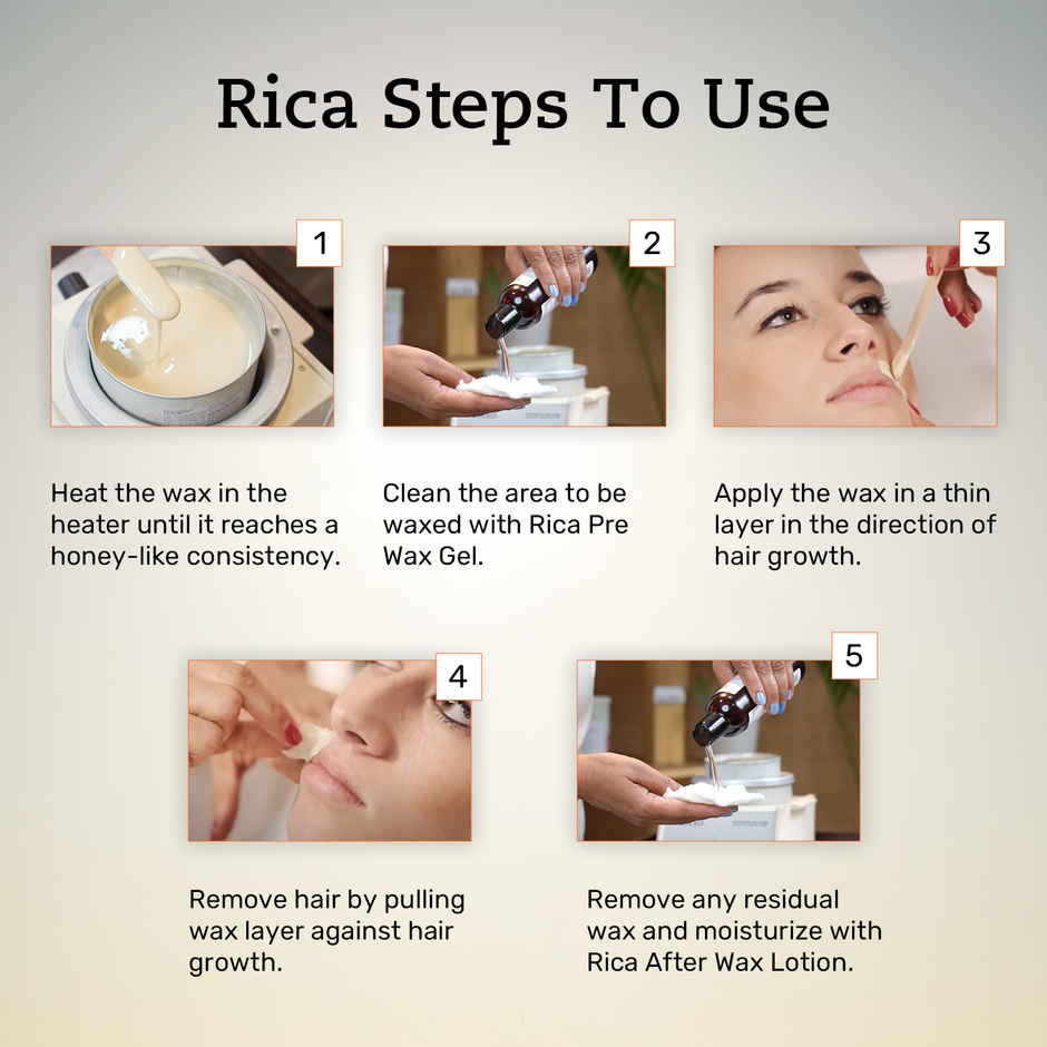 Rica Brazilian Hair Removal Wax for Sensitive Skin