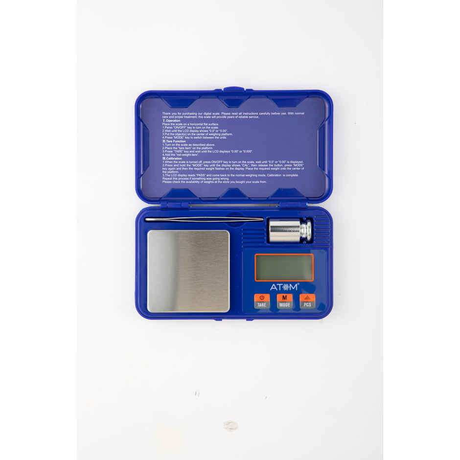ATOM A 410 Gold Digital Pocket Scale with Capacity 200 g | Jewellery, Precious Gems Stone & Salts.