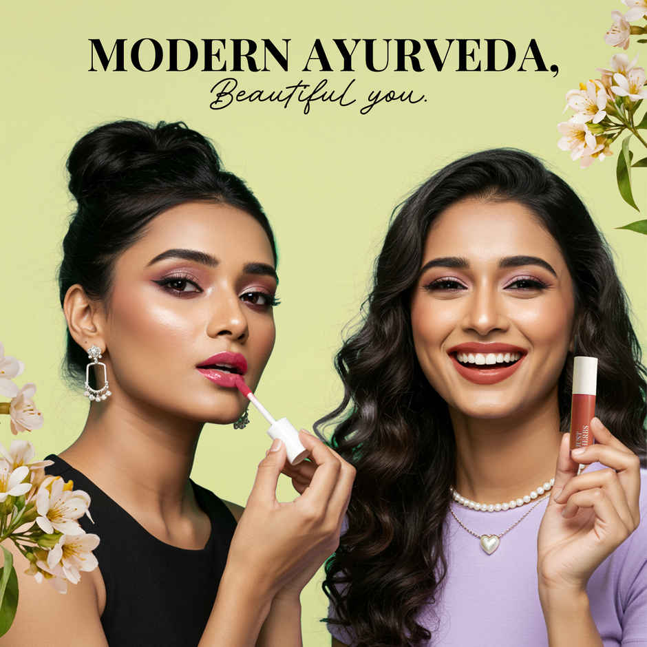 Just Herbs Herb-Enriched Matte Liquid Lipstick | Ayurvedic | Red & Bold | Hydrating & Lightweight