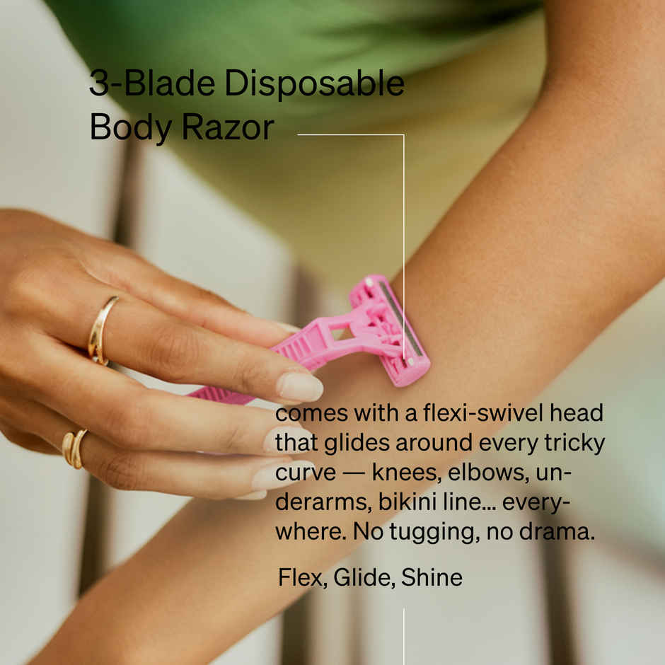 Namyaa Disposable Body Razor | Gentle Precision for Smooth, Flawless Facial Hair Removal