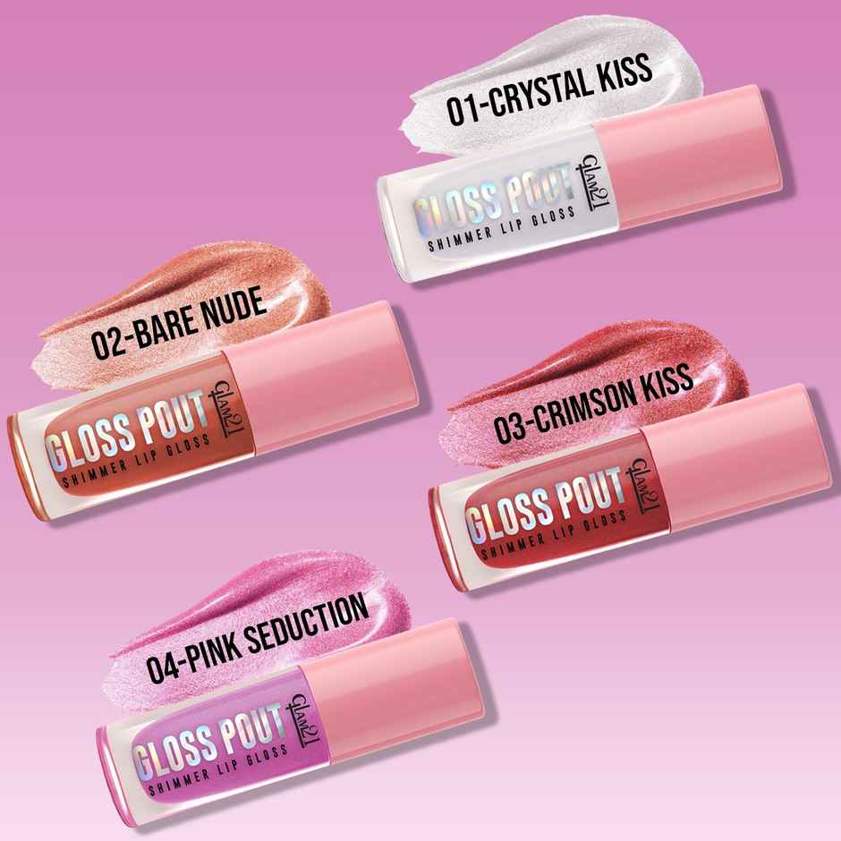 Glam21 Gloss Pout Shimmer Lip Gloss-Crimson Kiss