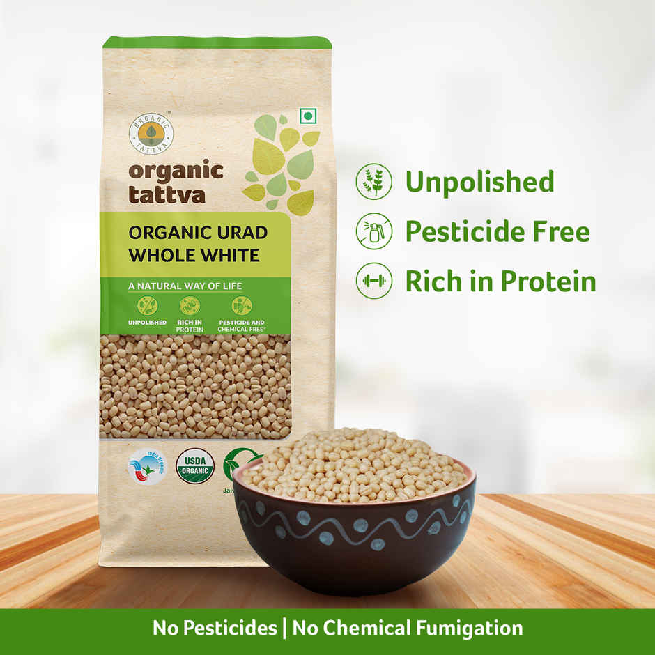 Organic Tattva Whole White Urad Dal