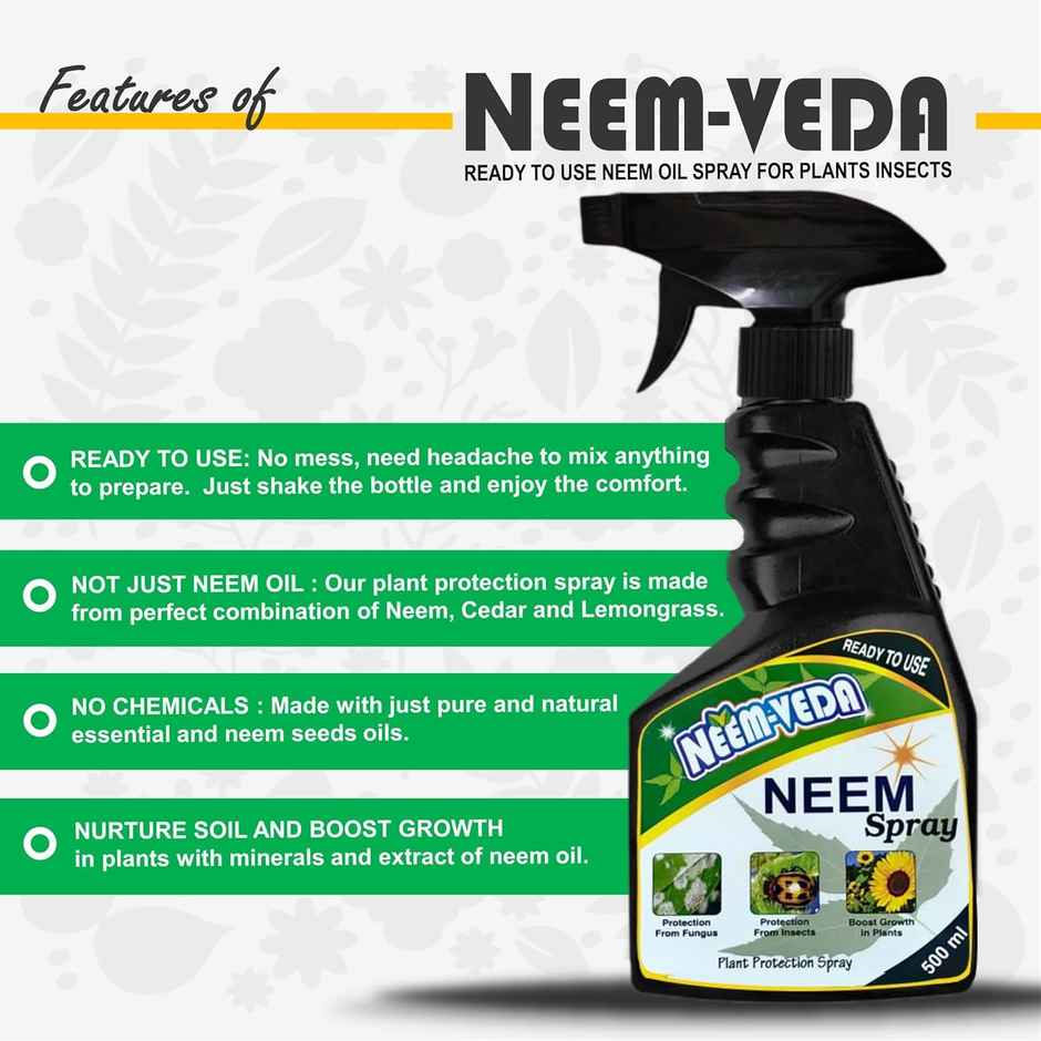Home-Secure Natural Neem Oil Insect Repellent Spray for Plants