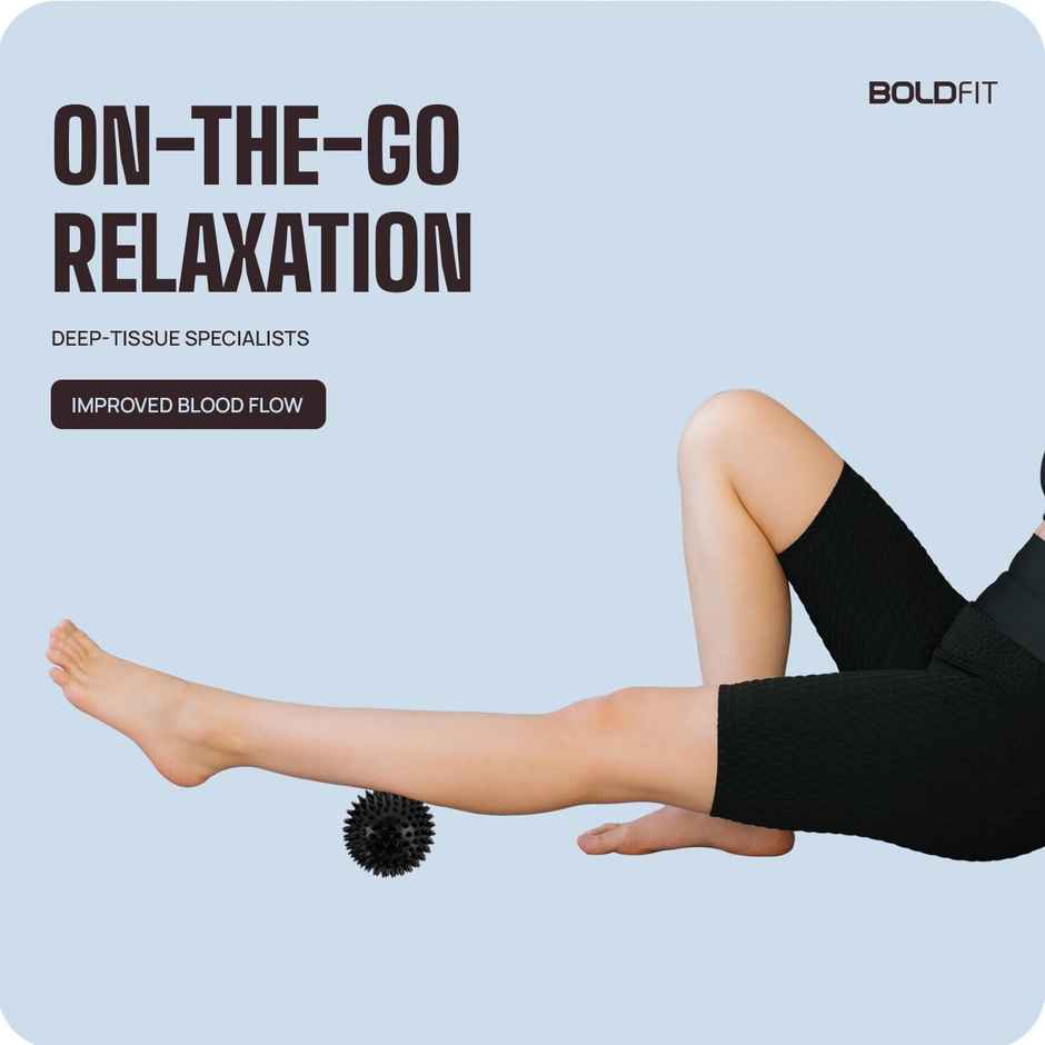 Boldfit Spike Massage Ball For Physiotherapy Spike Ball High Density Massage Roller