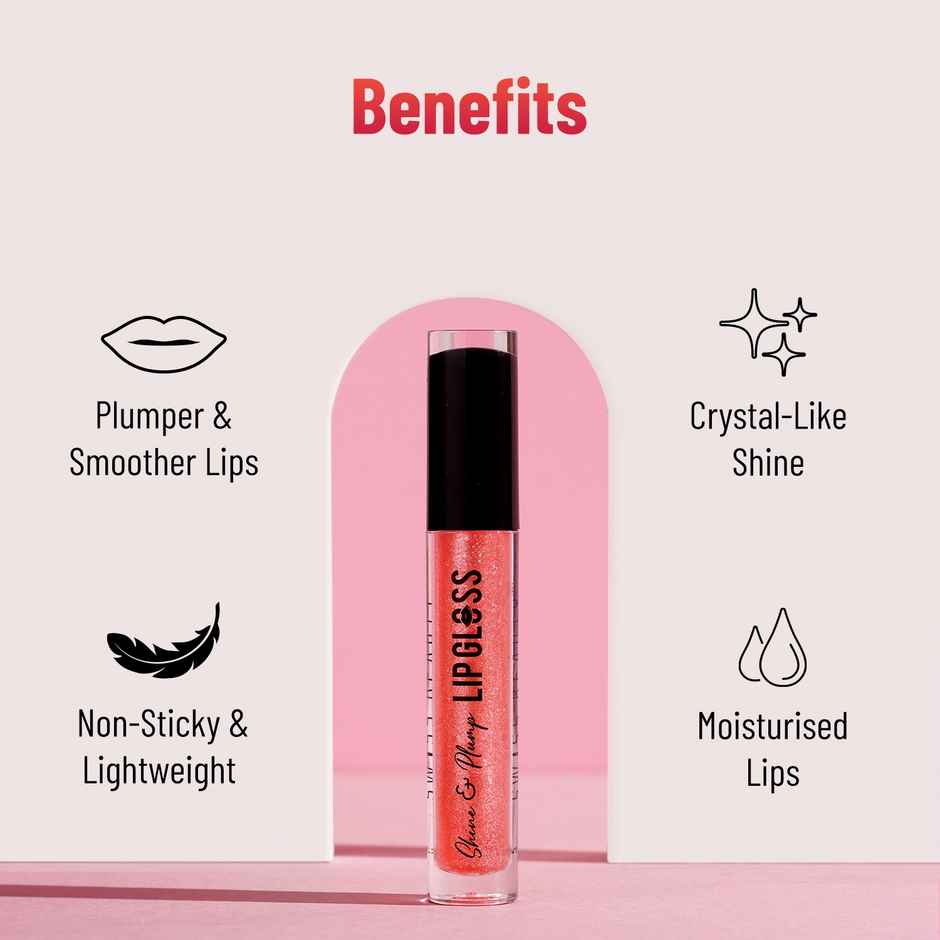 Swiss Beauty Shine & Plump Lipgloss | 3 Peach