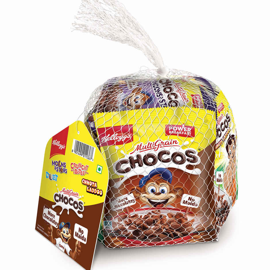 Kellogg's Chocos Variety Pack of 7 | Multigrain Breakfast Cereal Combo