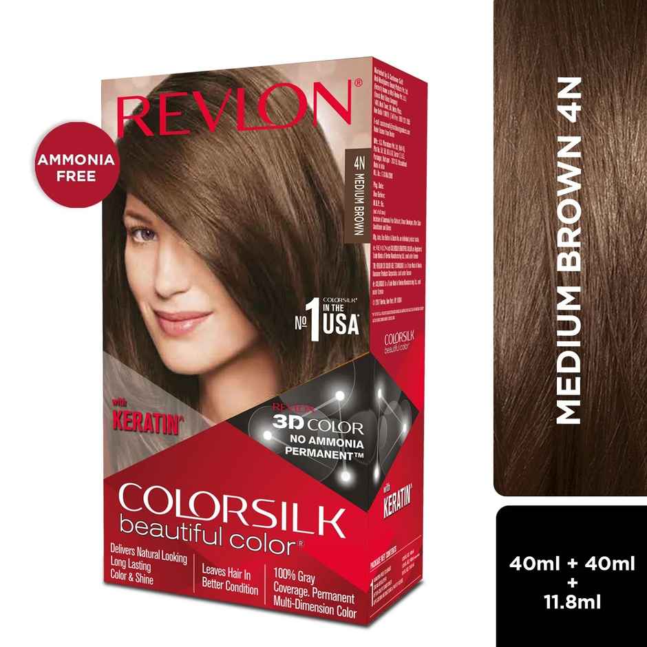 Revlon Colorsilk Hair Color with Keratin - Medium Brown