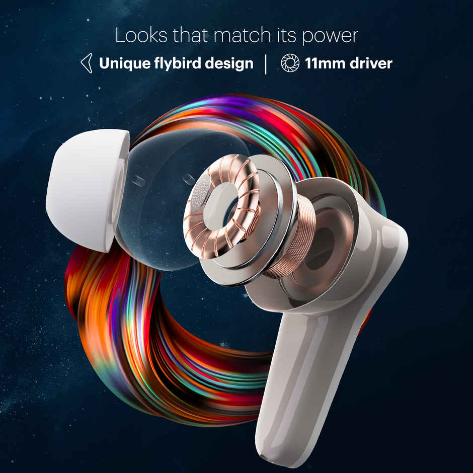 Noise Buds VS102 Plus 70H Playtime 4 Mic ENC 11mm Driver Instacharge TWS Earbuds | Calm White