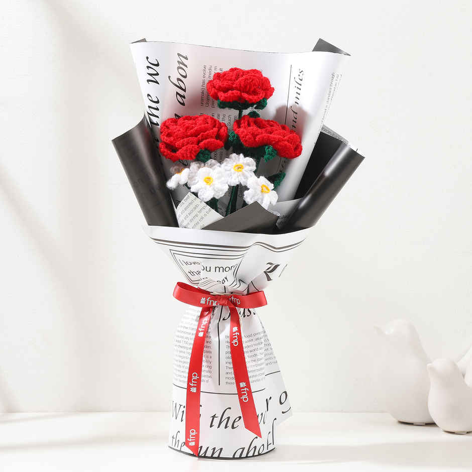 Handcrafted Crochet Flower Bliss Bouquet | Keepsake Gift | FNP
