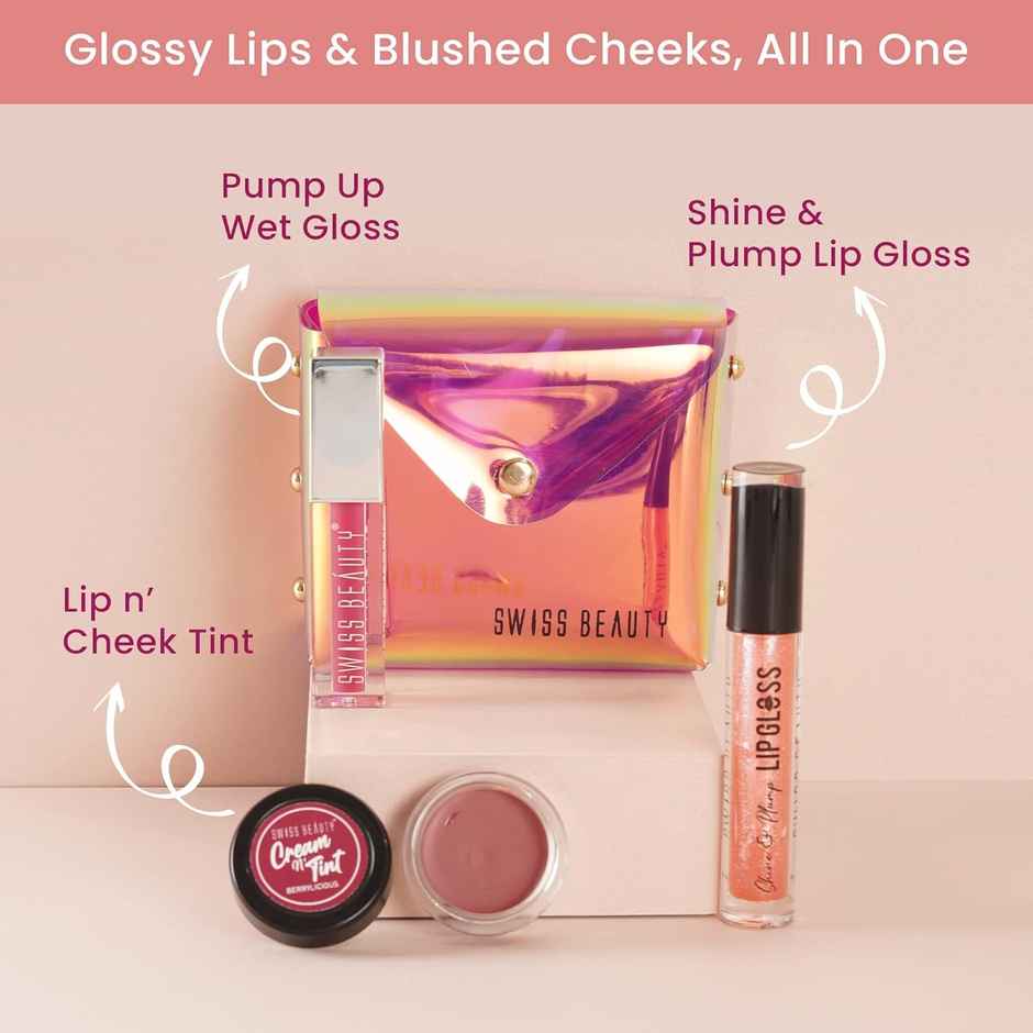 Swiss Beauty Matte Shimmer Shine Makeup Kit, 52G