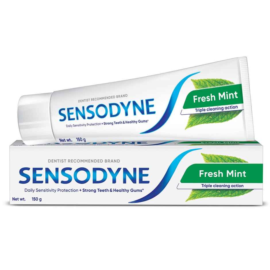 Sensodyne Fresh Mint Toothpaste (Strong Mint Flavour), Daily Sensitivity Protection Paste