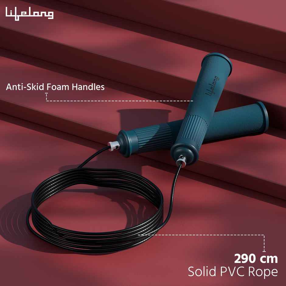 Lifelong Skipping Rope 290cm for all age group | Blue