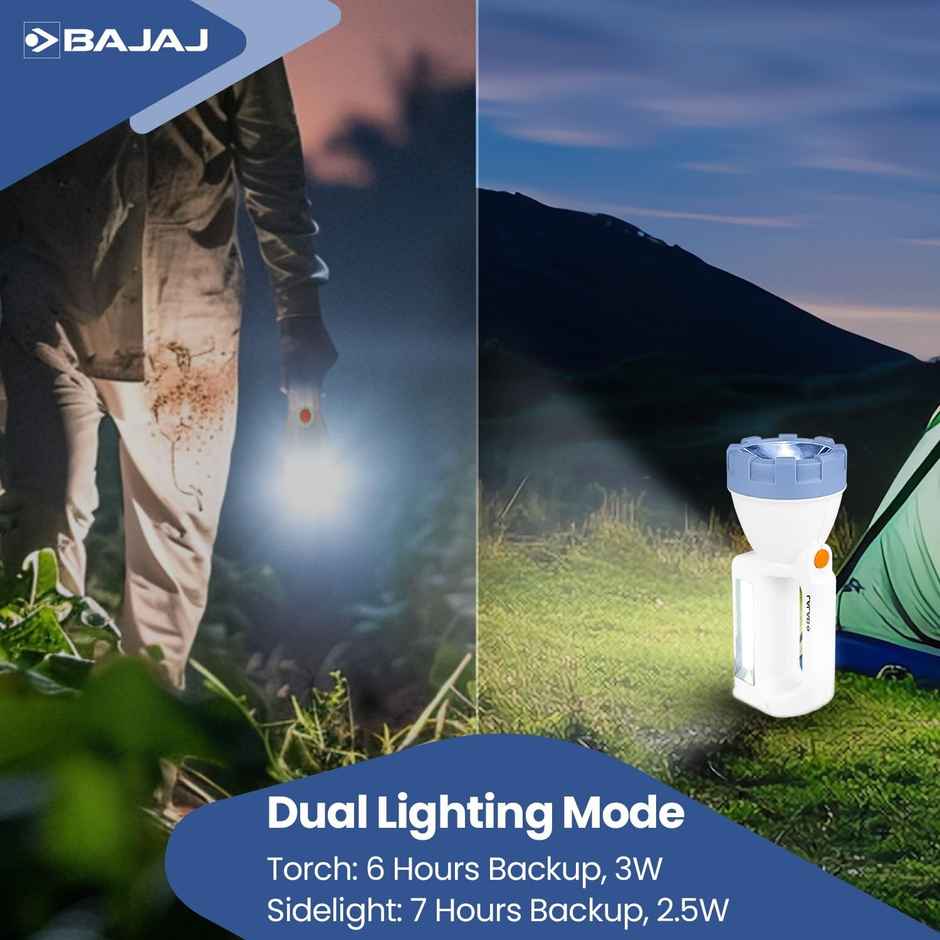 Bajaj Travellesta 3W Duo RC LED Torch