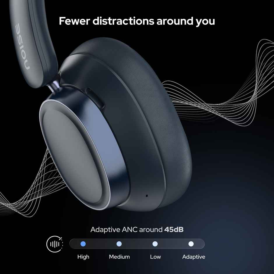 Noise Airwave Max 6 Overhead Wireless Headphone | Carbon Black