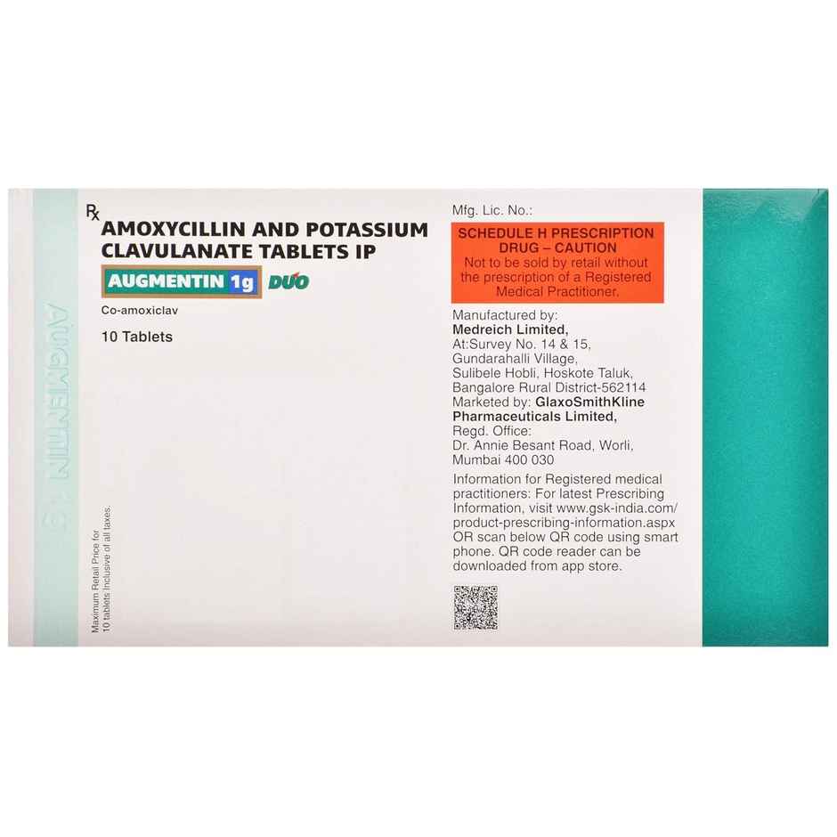Augmentin 1g Duo Tablet