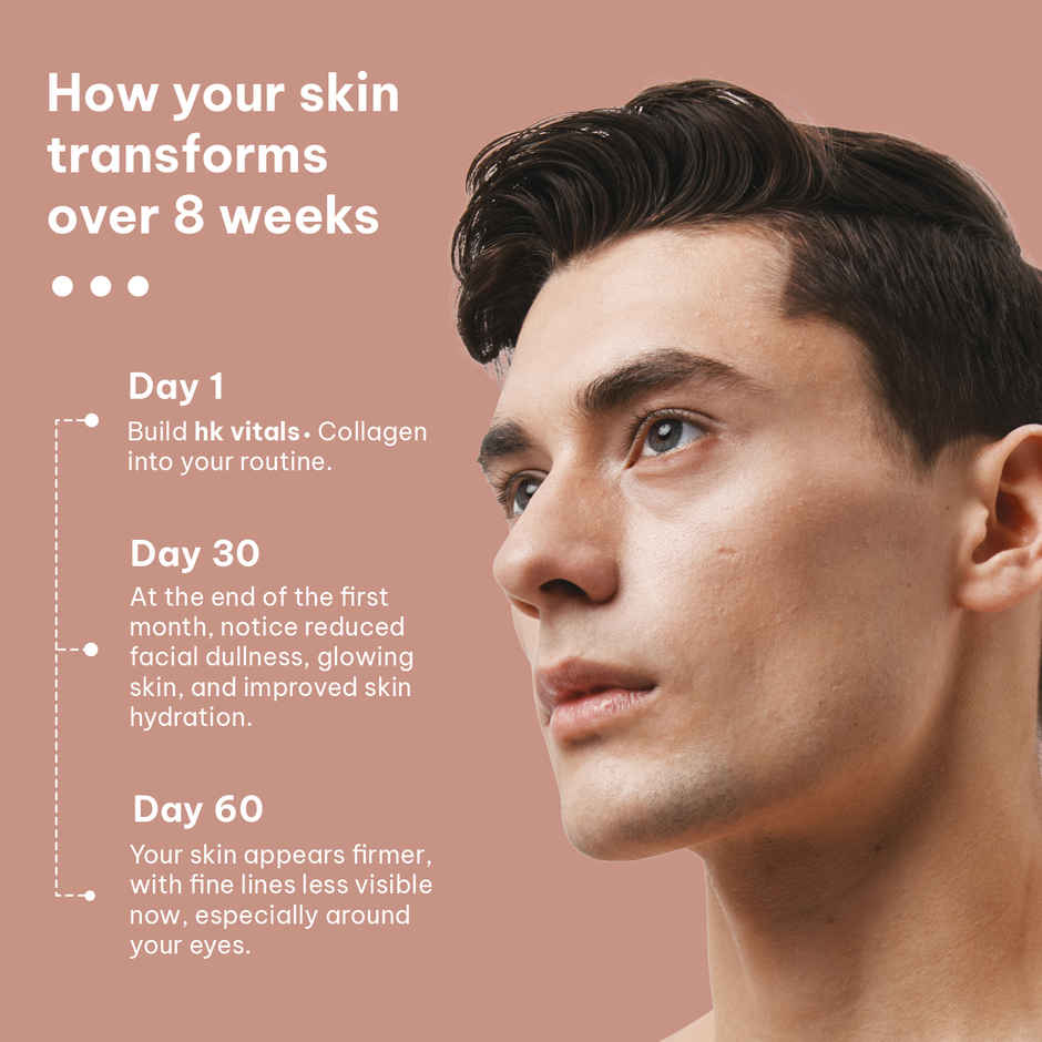 hk vitals Skin Radiance Collagen Supplement with Biotin (Orange, 100g)